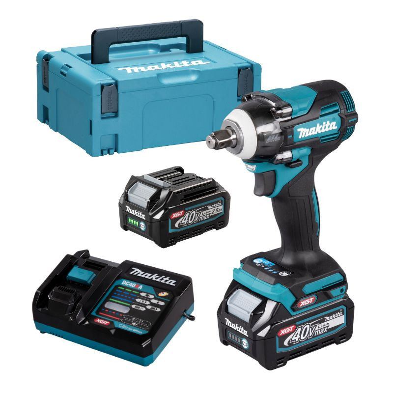 Boulonneuse 1/2’’ 40V max Li-Ion 350 Nm XGT MAKITA TW004GD201 2 x 2,5Ah + chargeur en coffret Mak-Pac