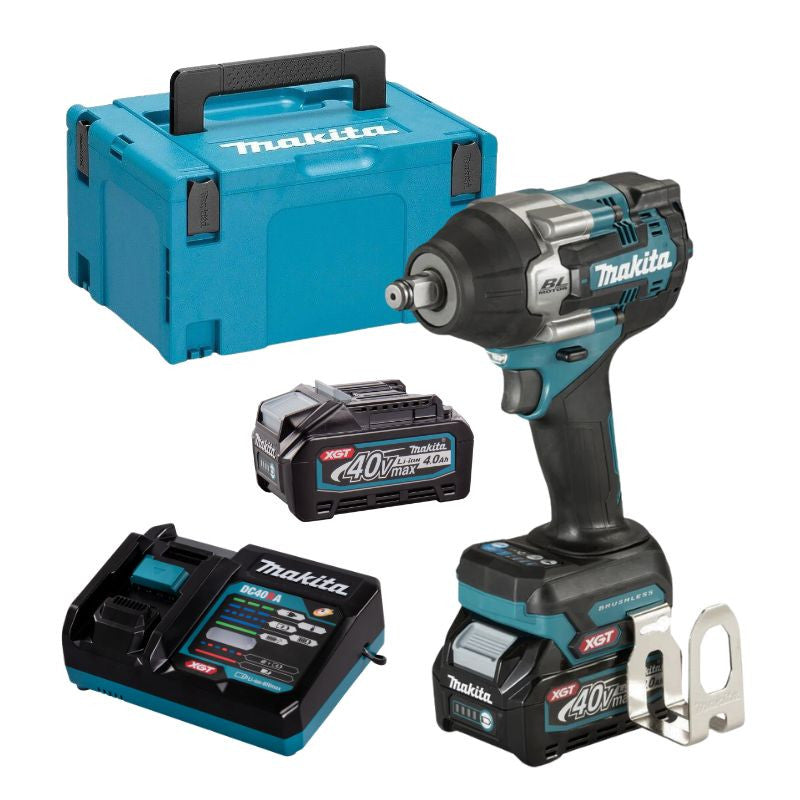 Boulonneuse 1/2'' 760Nm 40V max XGT MAKITA TW007GM201 2 x 4,0Ah + chargeur en coffret MakPac