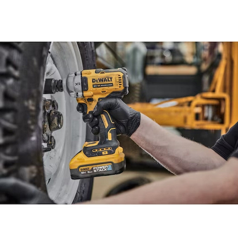 Boulonneuse à chocs ½” 812 Nm 18V DEWALT DCF891H2T-QW Brushless avec coffret et 2 batteries 5,0 Ah POWERSTACK