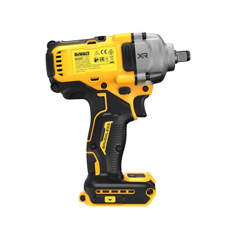 Boulonneuse à chocs ½” 812 Nm 18V DEWALT DCF891NT-XJ Brushless avec coffret et jonc de sécurité