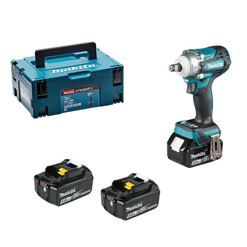 Boulonneuse à chocs MAKITA DTW300RTJ - 18V LXT 1/2" 330 Nm (2x5,0 Ah)