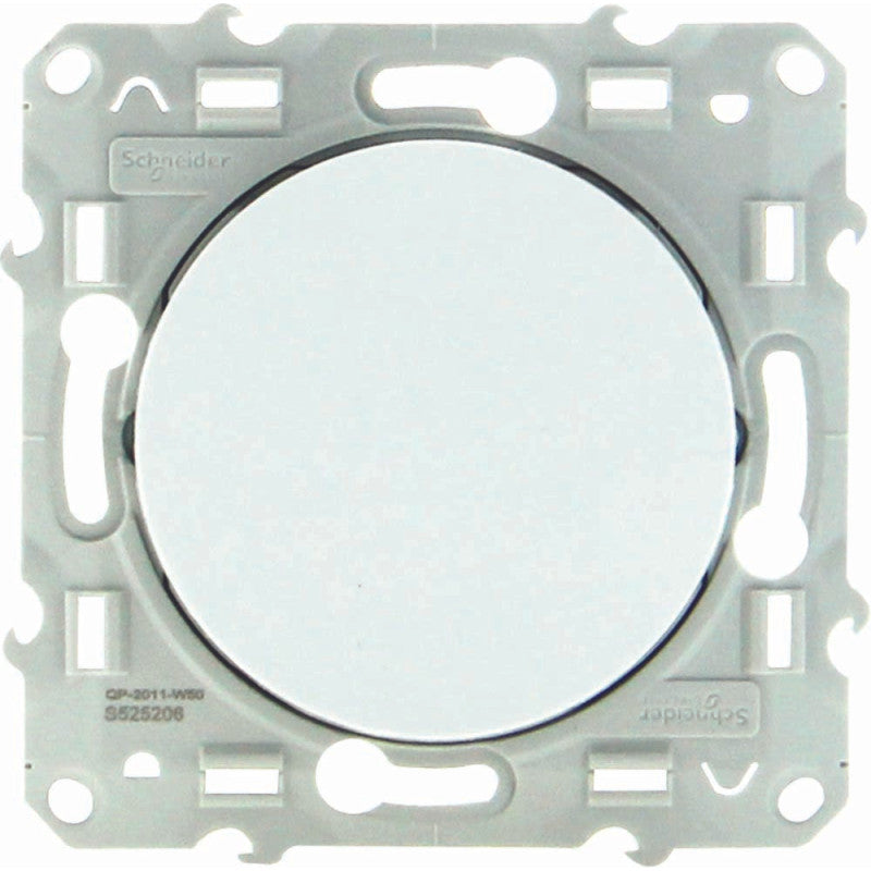 Bouton poussoir SCHNEIDER Odace S52A206 - 10A - 230V - blanc