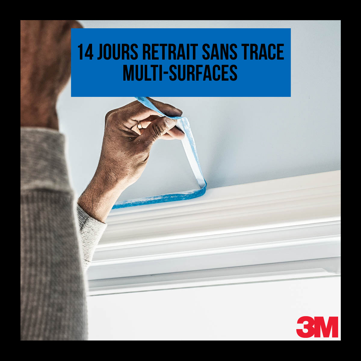 3M™ 2090 - Masquage longue durée - Multi surfaces - PEFC Bleu 50m x 24mm