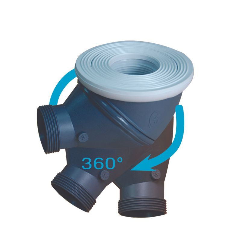 Caniveau de sol à maçonner 80cm MARMOX LD80 - Siphon 360° vertical/horizontal - Acier inoxydable