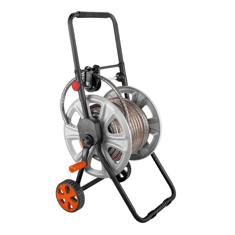 Chariot pour tuyau d'arrosage NEO TOOLS 15-792 - Métal - Jusqu'à 60m