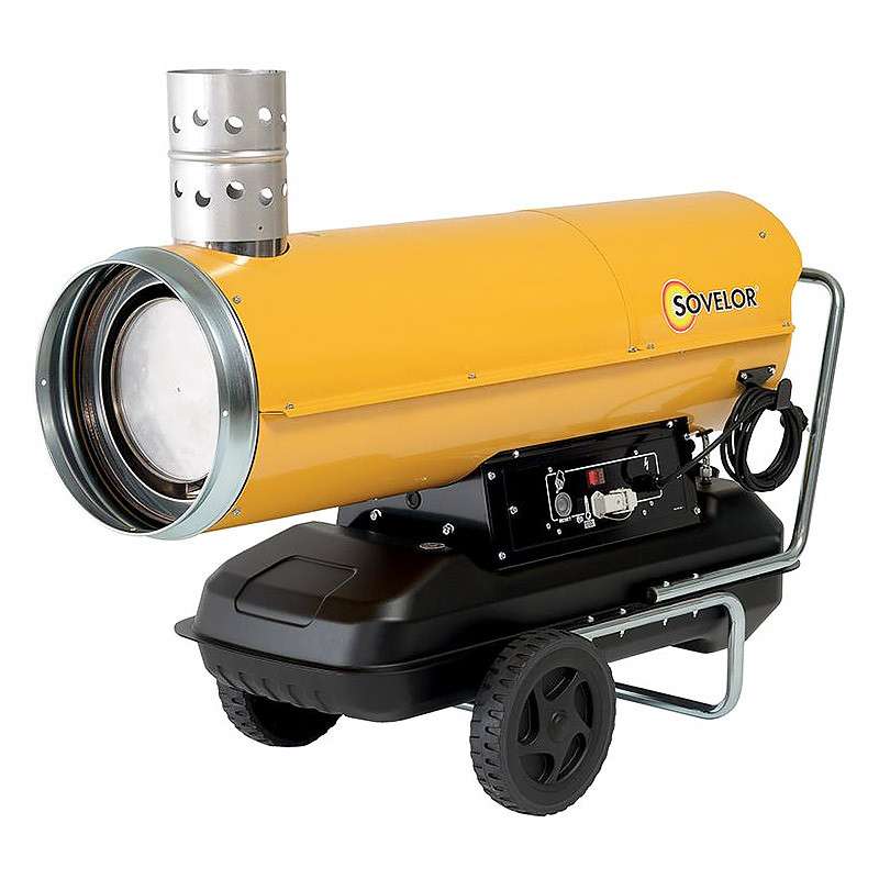 Chauffage air pulsé mobile à combustion indirecte SOVELOR HPV 55 49Kw 800W 230V/50Hz