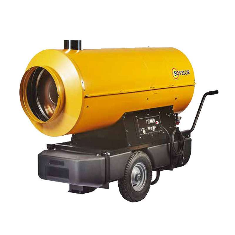 Chauffage air pulsé mobile à combustion indirecte SOVELOR HPV MAX 80/110Kw