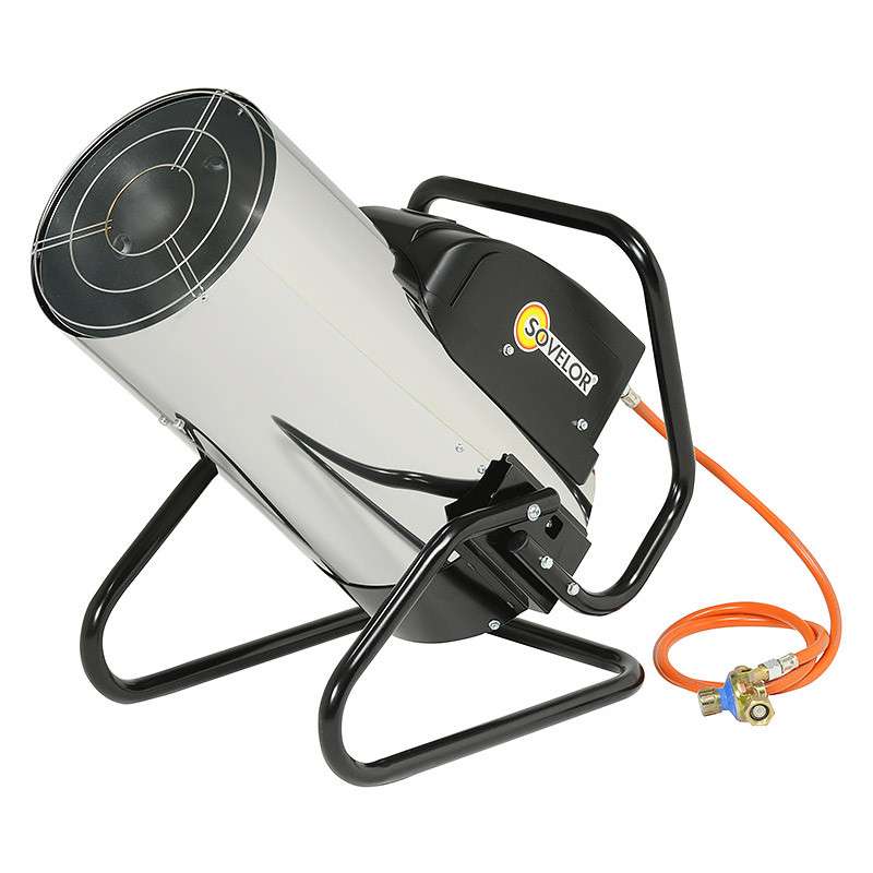 Chauffage Mobile combustion directe Inox orientable SOVELOR GP55MI-CO