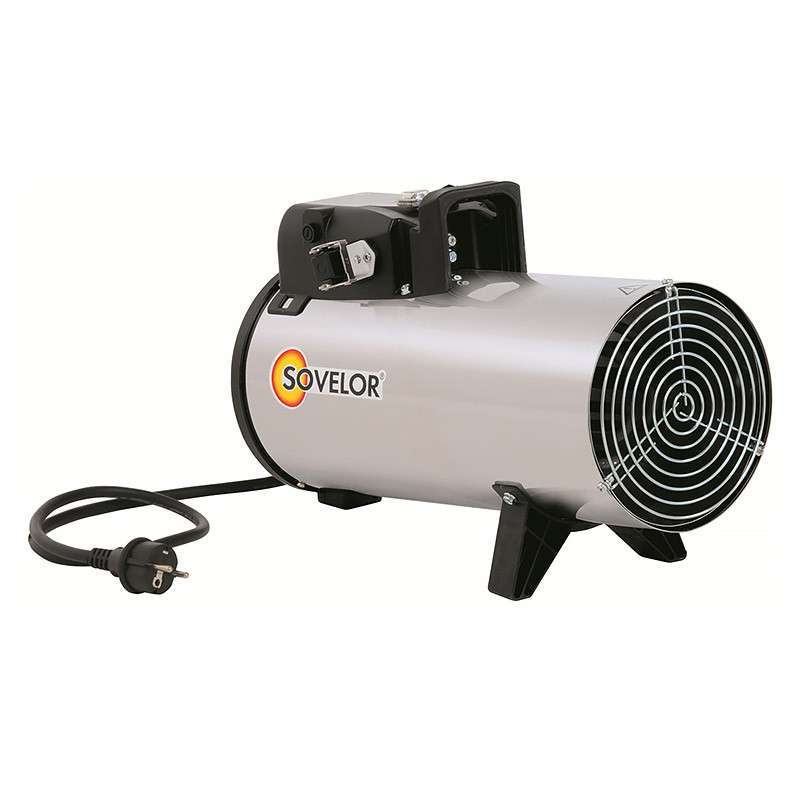 Chauffage mobile électrique inox 3000W  SOVELOR D3I monophasé