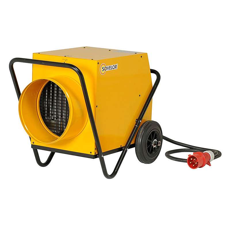 Chauffage mobile électrique triphasé 18 000W SOVELOR C18G