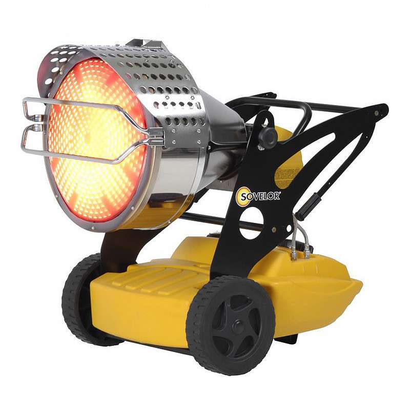 Chauffage radiant mobile à combustion directe SOVELOR FLASH 1 140W 230V/50Hz