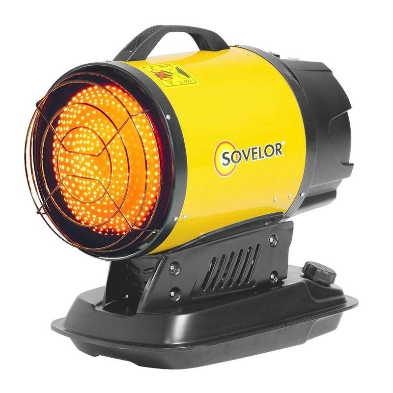 Chauffage radiant portable à combustion directe SOVELOR MINISUN 17Kw 200W 230V/50Hz