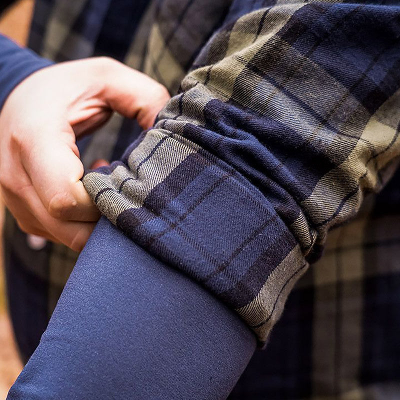 Chemise à carreau homme NEO TOOLS 81-541 bleue olive noire
