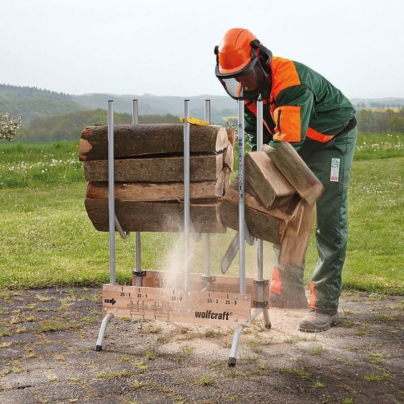Chevalet de tronçonnage de bûches WOLFCRAFT 5121000 - 150kg - 70x67,5x112cm