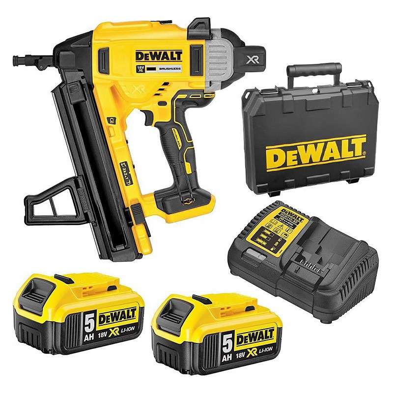 Cloueur béton et acier 18V DEWALT DCN890P2-QW Brushless avec un coffret et 2 batteries 18V - 5Ah Li-Ion
