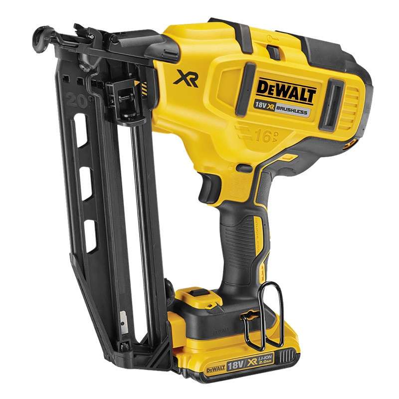 Cloueur de finition 16Ga 18V DEWALT DCN660D2-QW Brushless avec un coffret et 2 batteries 2,0 Ah