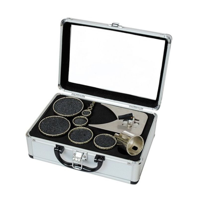 Coffret 10 trepans diamantés LEMAN D6 À 68 + GUIDE