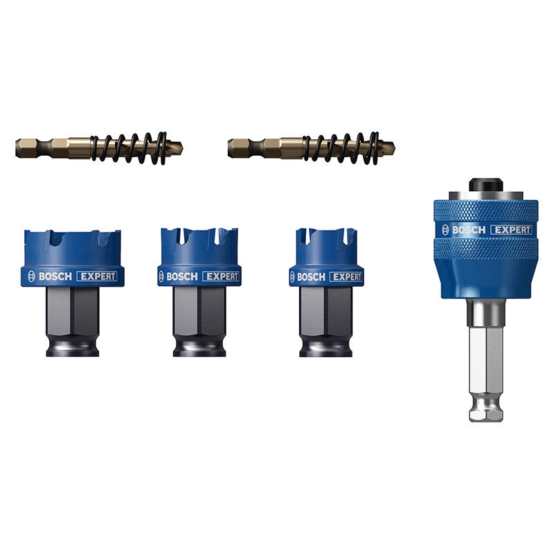 Coffret 3 Scies trépans BOSCH 2608900502 Power Change EXPERT Carbure Précision Métal Ø22 25 32mm