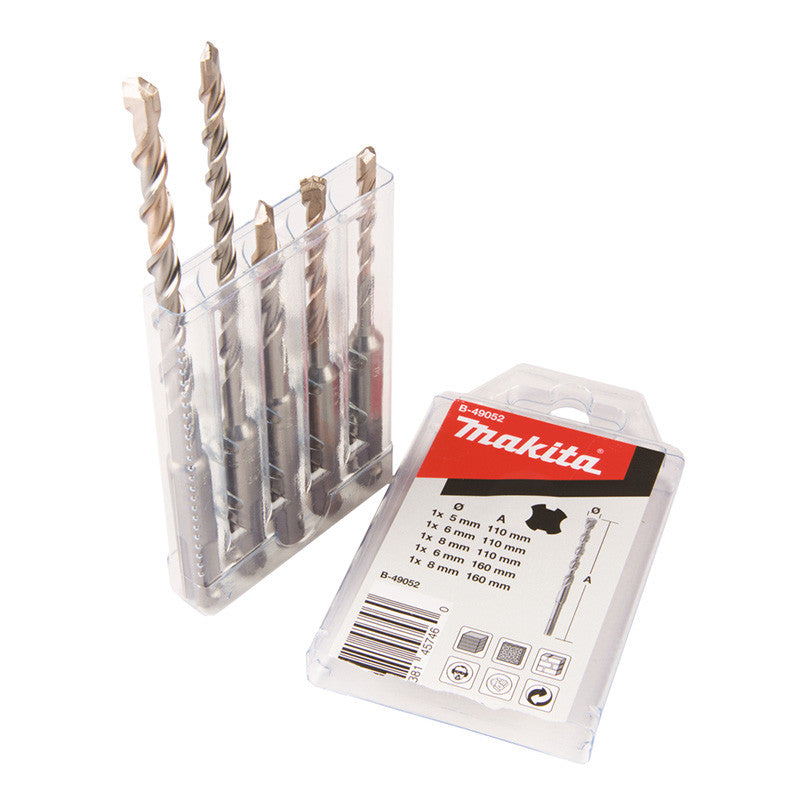 Coffret de 5 Forets 2 taillants V-Plus B-49052 MAKITA à emmanchement SDS-Plus