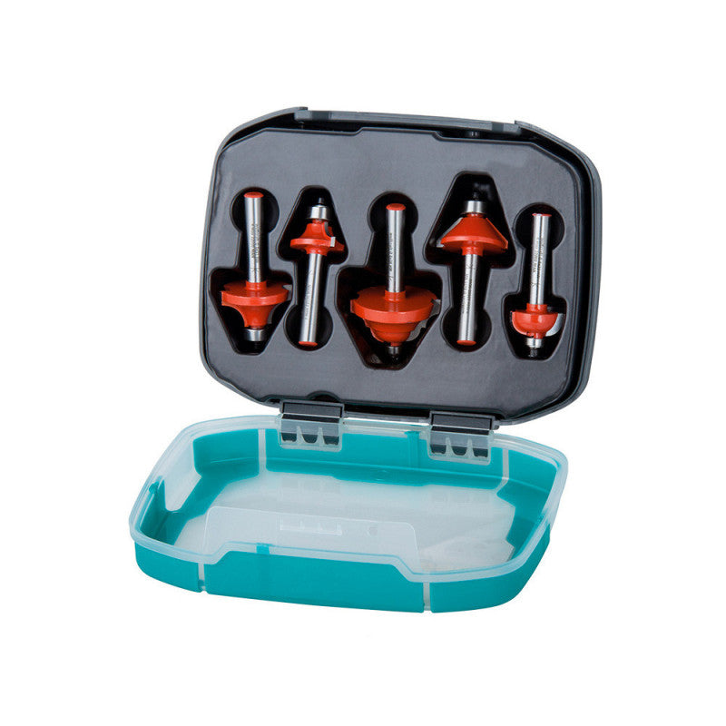 Coffret 5 fraises a profiler WOLFCRAFT 8754000 Ø8 mm longueur 40 mm