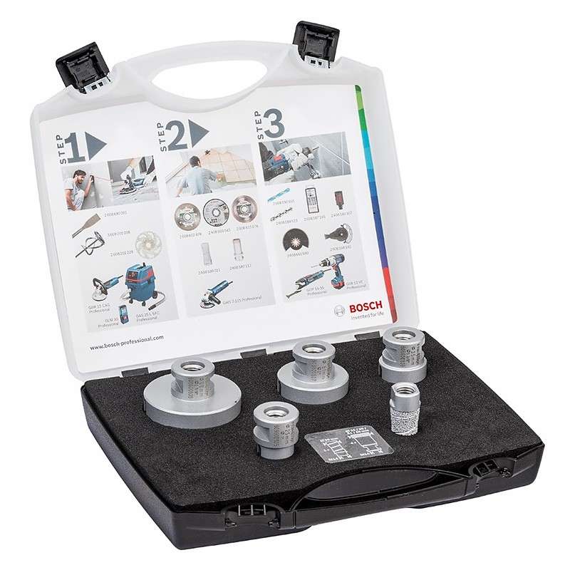Coffret 5 scie trépans Diamant DrySpeed   BOSCH 2608576669