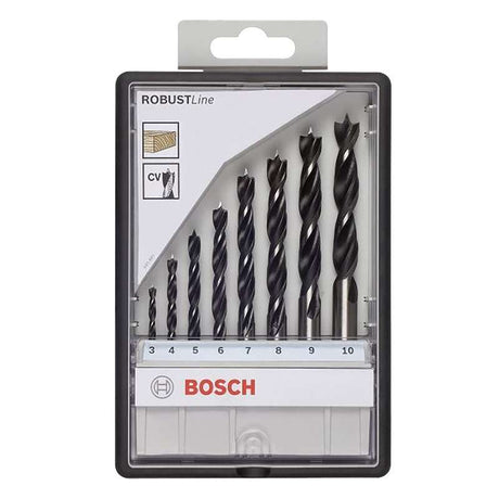 Coffret 8 mèches hélicoïdales à bois BOSCH 2607010533 Robust Line