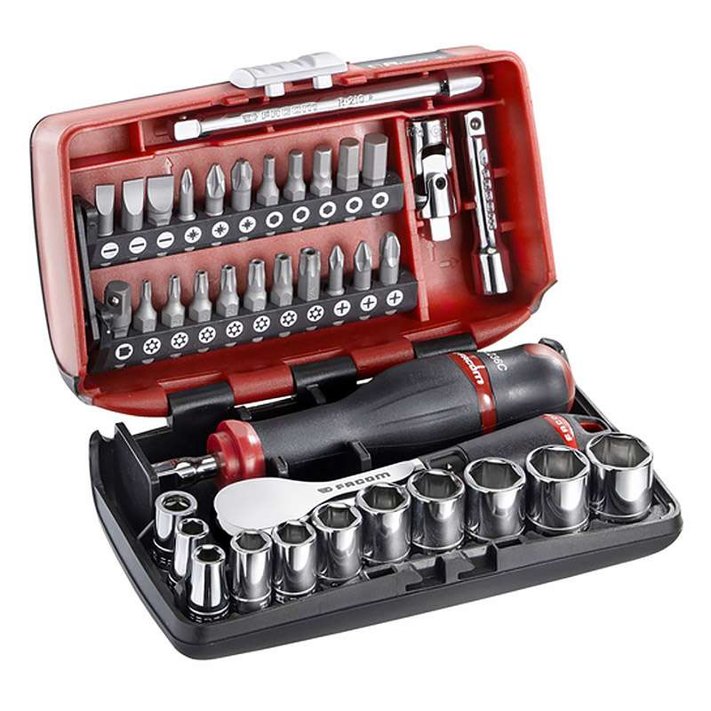 Coffret clé à cliquet HP douilles FACOM R.181NANOPB 1/4''