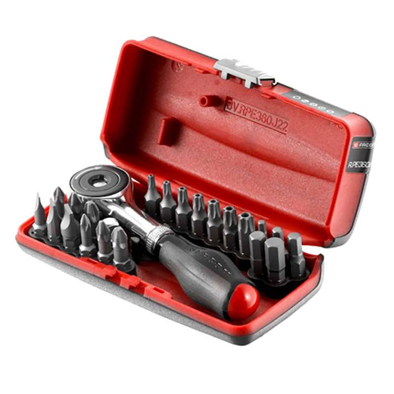 Coffret clé à cliquet porte-embout FACOM R.PE360J22PB