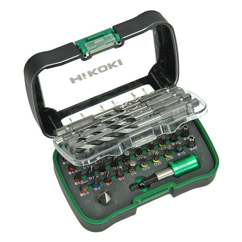 Coffret d'embouts de vissage et forets 50 pièces - HIKOKI - 750365 - + p-embout magn.- 1/4"