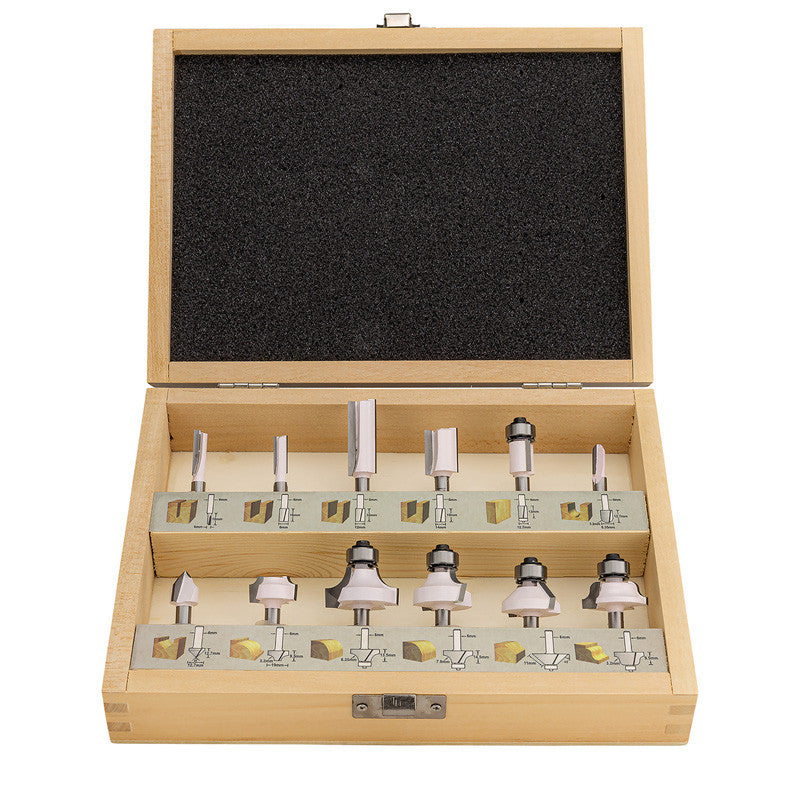 Klein X019.008.R - Jeu de 12 fraises à queue de 8mm - Fraiser