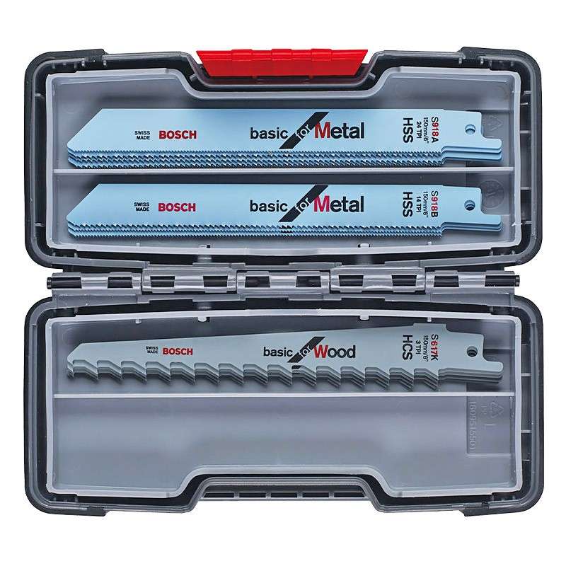 Coffret de 15 lames pour scie sabre BOSCH PRO 2607010901