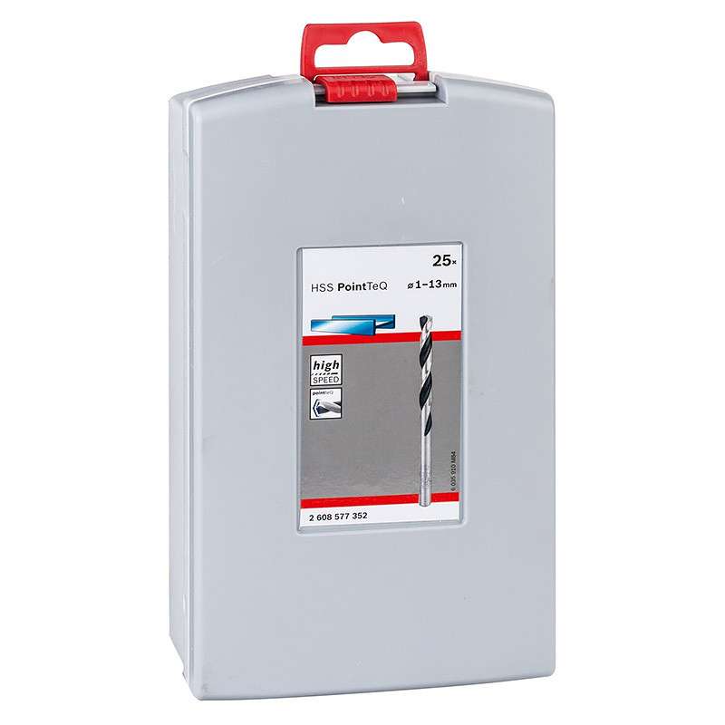 Coffret de 25 Forets BOSCH PRO hélicoïdaux HSS PointTeQ ProBox (2608577352)