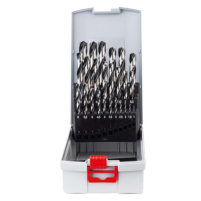 Coffret de 25 Forets BOSCH PRO hélicoïdaux HSS PointTeQ ProBox (2608577352)
