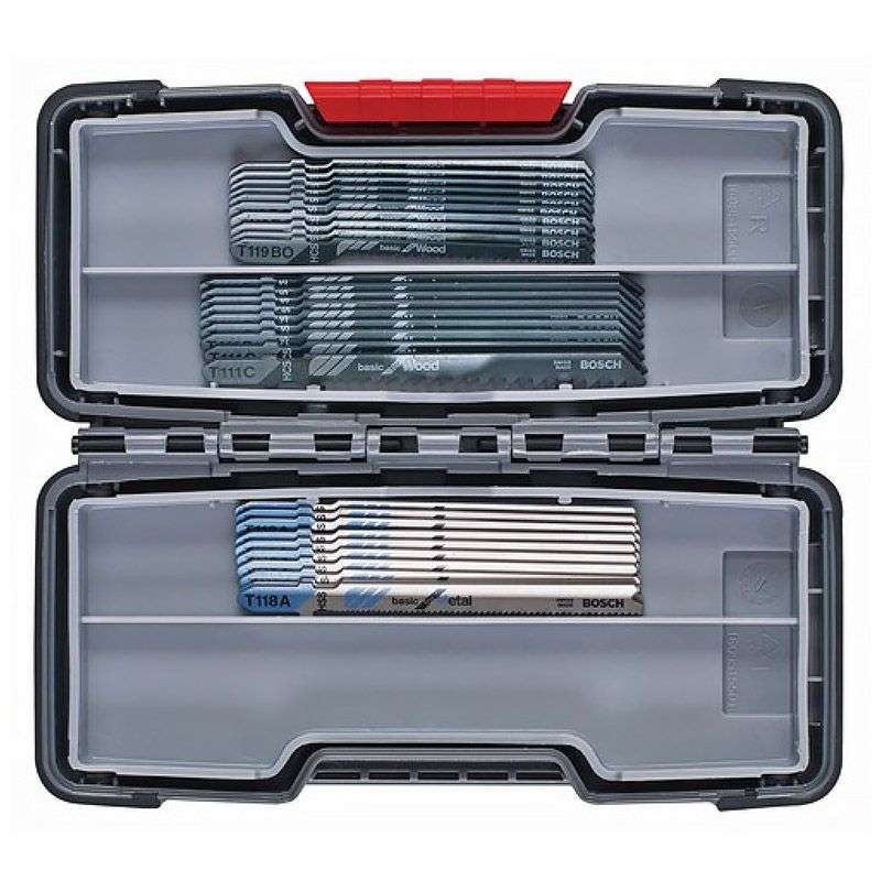 Coffret de 30 lames de scie sauteuse Basic for Wood and Metal BOSCH Professional 2607010903 Tough Box