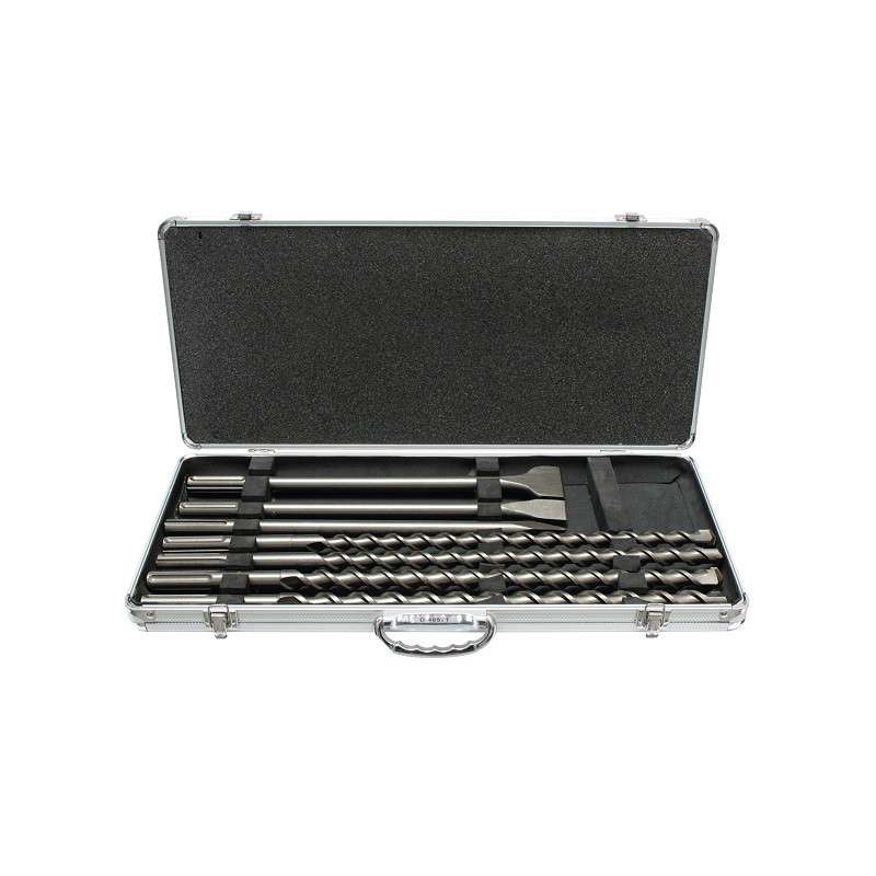 Coffret de 3 Burins et 4 Forets MAKITA D-42494 à emmanchement SDS-Max (7 pièces)