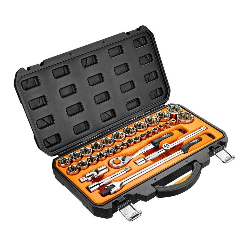 Coffret de clés à douille et accessoires 33 pièces NEO TOOLS 08-692