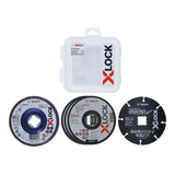 Coffret de disques et plateau à lamelles BOSCH Professional 2608619374 X-LOCK 125 mm Carbide Multi Wheel (5 pièces)