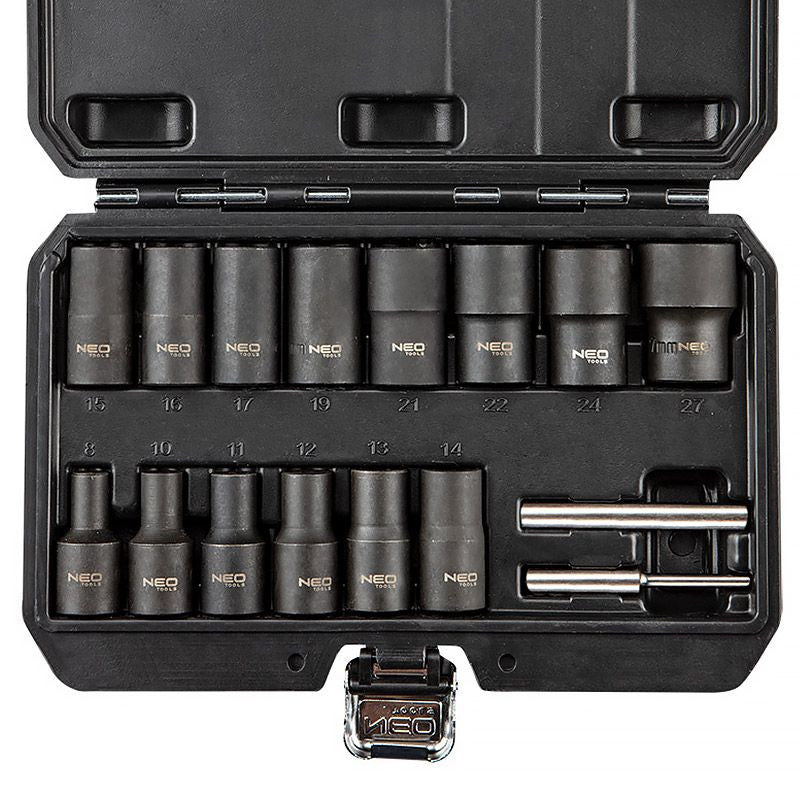 Coffret de douilles 1/2" NEO TOOLS 11-920 pour écrous endommagés (16 pièces)