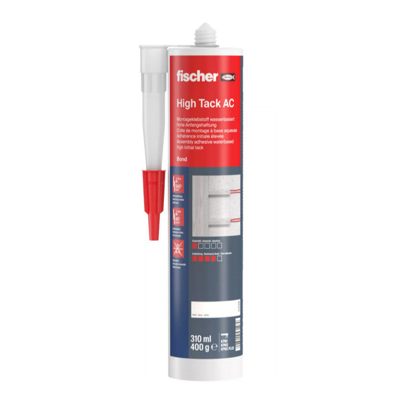 Colle de montage High Tack AC FISCHER 53128 - 310 ml blanc et inodore