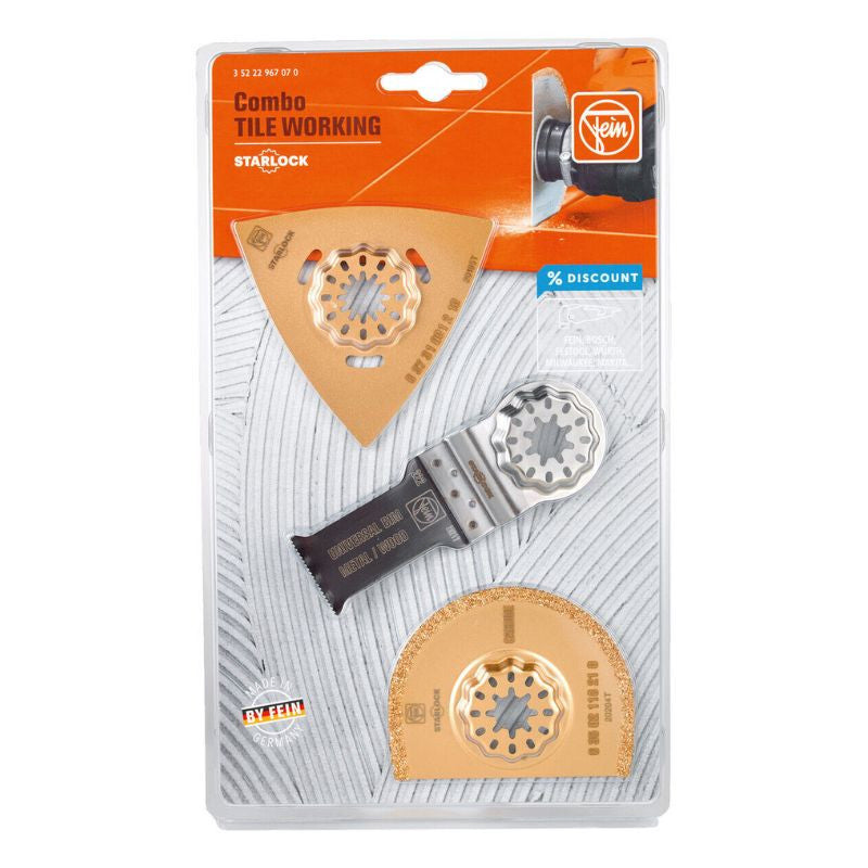 Combo SL3 Kit lames pour rénovation sols et salles de bain FEIN 35222967070 STARLOCK