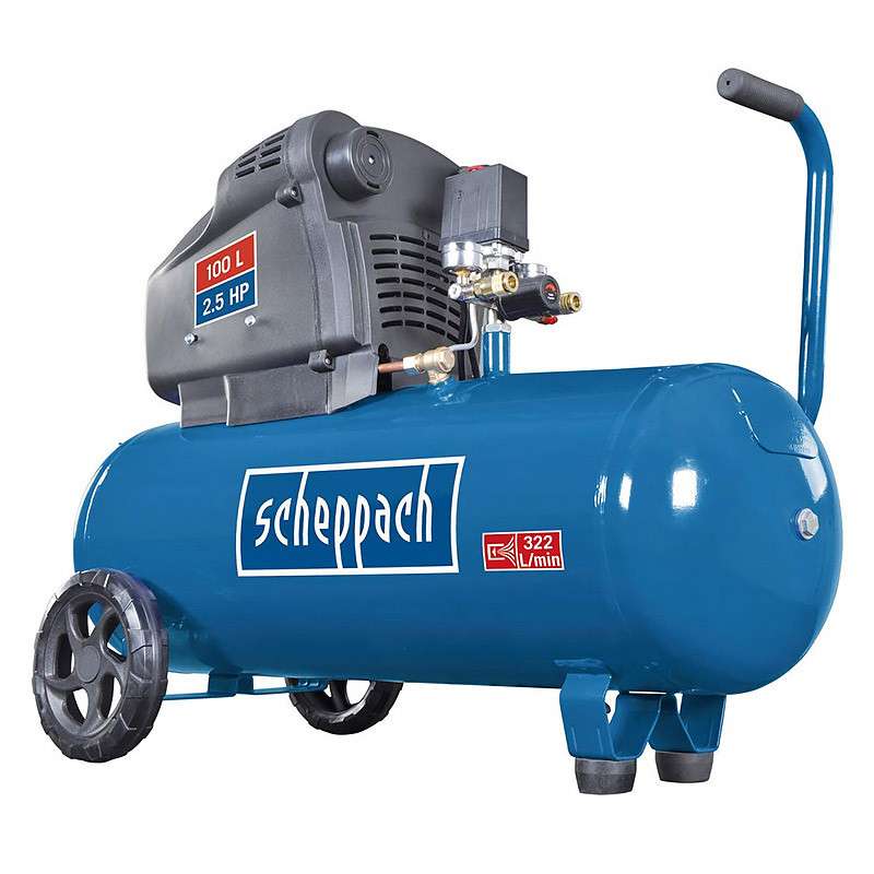 Compresseur double cylindre SCHEPPACH HC105DC 100L 10bar 1800W