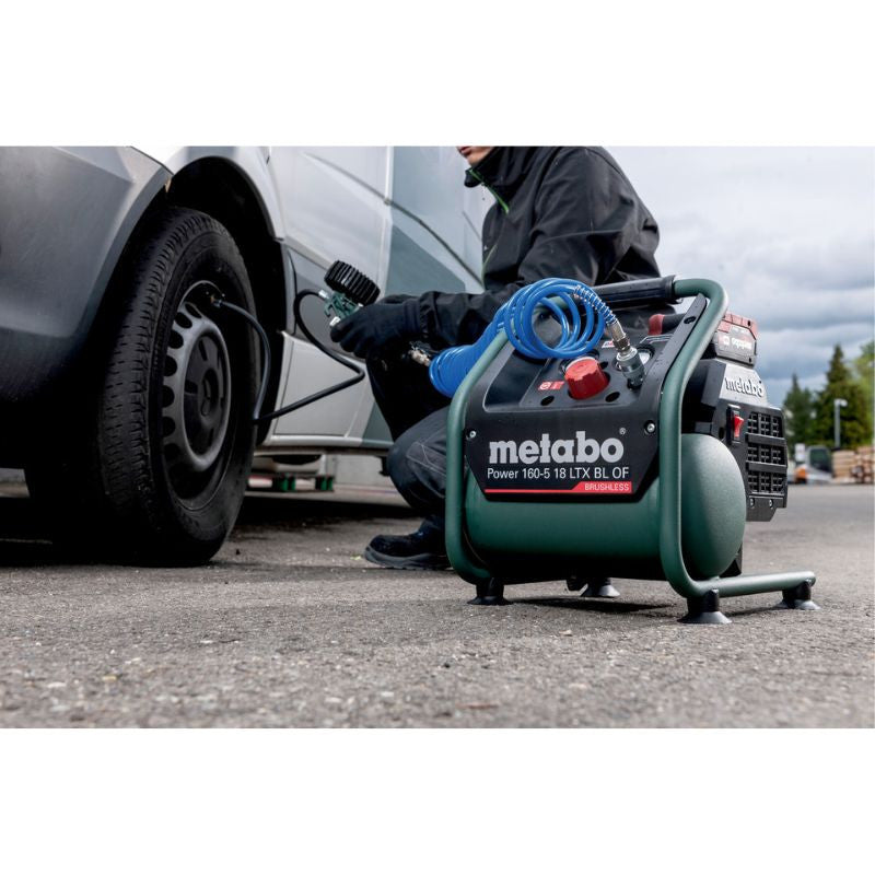 Compresseur METABO  18 V SANS FIL Power- 160-5 18 LTX BL OF - sans batterie ni chargeur