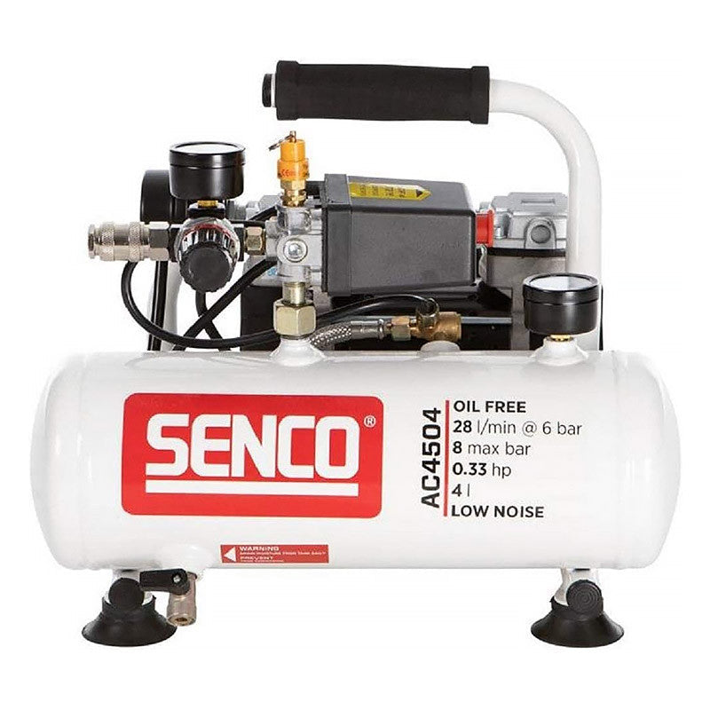 Compresseur portable SENCO AC4504 - Bruit Réduit, Sans Huile, 4L