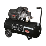 Compresseur SCHEPPACH HC110DC Black Edition bicylindre lubrifié 100L 10 bar 3CV, 2 manomètres et 2 raccords rapides