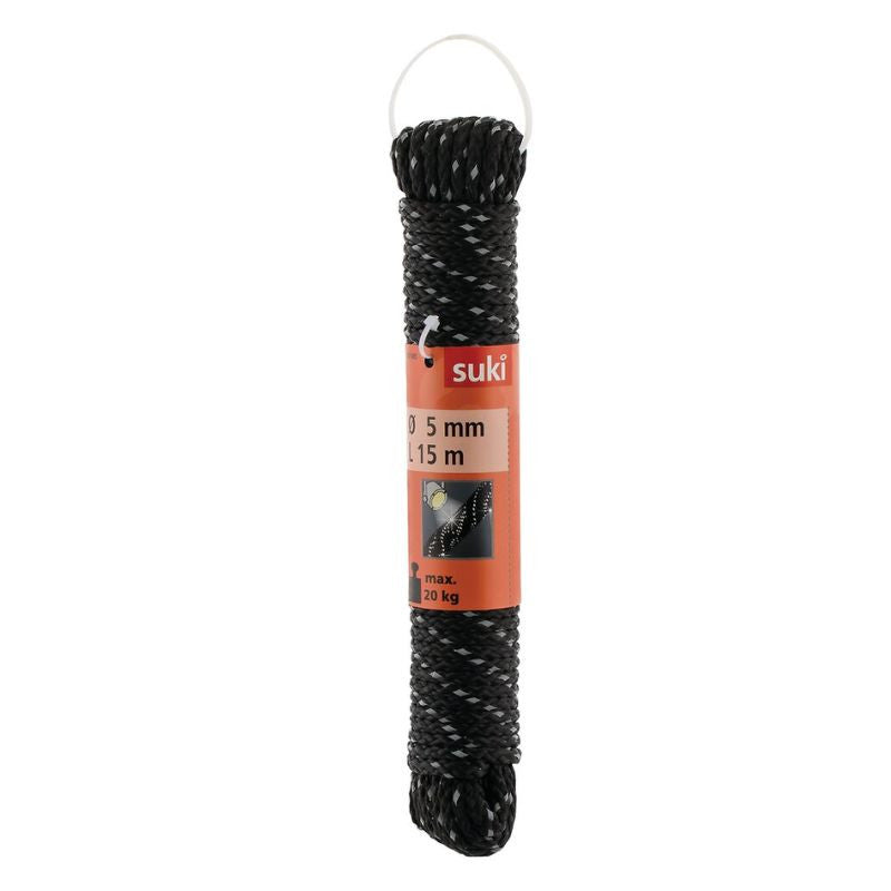 Corde Dyneema Réfléchissante Verte 2 Mm - Charge Rupture 200 Kg - Longueur 20 M - Pour Voile, Kitesurf, Etc.