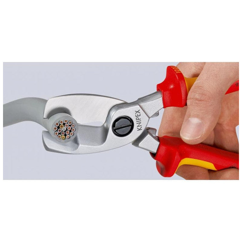 Coupe-câbles à double tranchants KNIPEX 95 16 200 200mm 20mm/70mm²