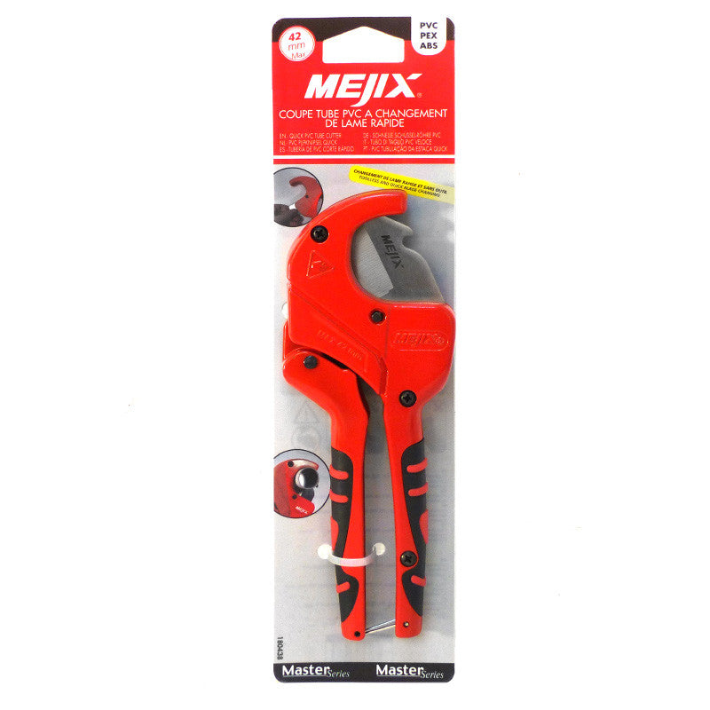 Coupe tubes PVC MEJIX 180438 changement de lame rapide 42 mm
