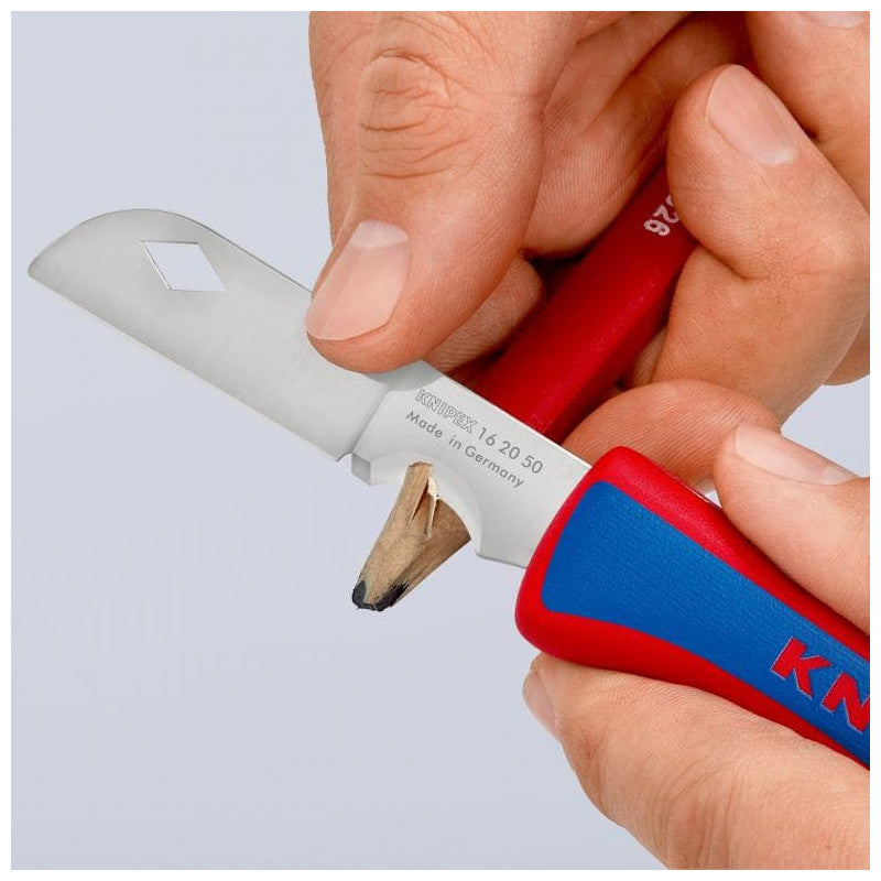 Couteau d'électricien pliant KNIPEX 16 20 50 SB 120mm
