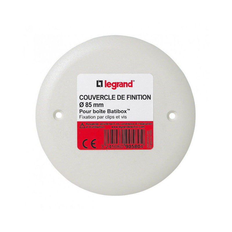 Couvercle pour boîte a encastrer Batibox - maçonnerie - 85 mm LEGRAND