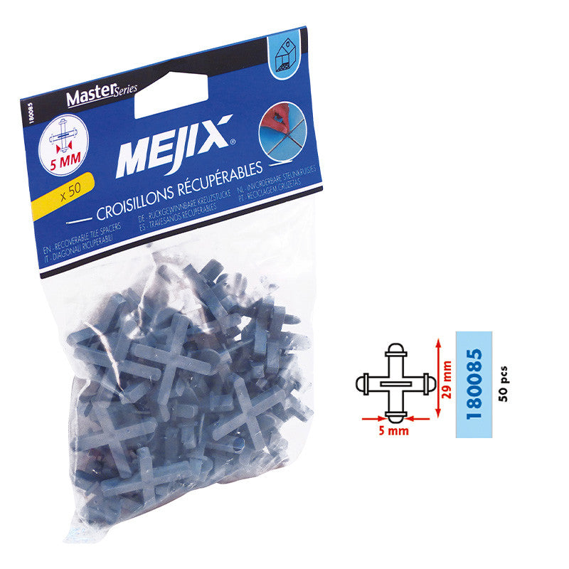 Croisillons 2/3/4/5mm MEJIX - récupérables - 50 pièces